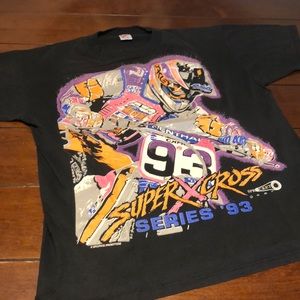 Vintage 1993 AMA Supercross T-shirt. Amazing Color